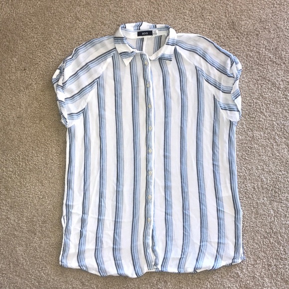 BDG Stripped button down top - Picture 1 of 3